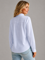 Women’s Ruffle Neck Knitted Blouse