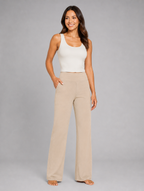 Women’s Stretch Straight-Leg Trousers – High-Waist Comfort Fit