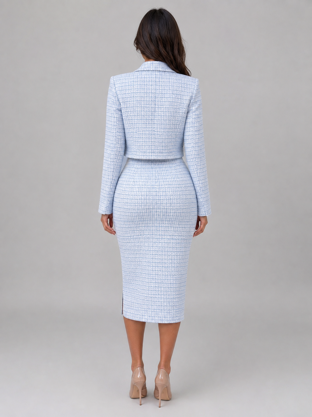 Women's Tweed Blazer & Midi Dress Co-Ord