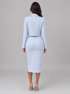 Women's Tweed Blazer & Midi Dress Co-Ord