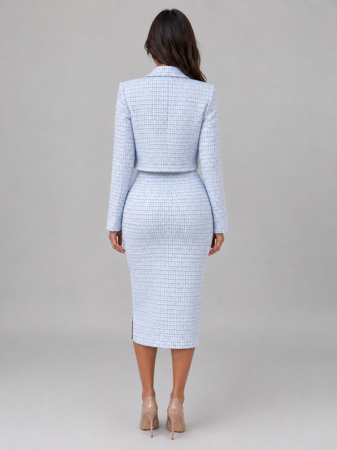 Women's Tweed Blazer & Midi Dress Co-Ord