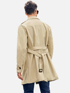 Men’s Tailored Trench Coat – Classic Double-Breasted Style