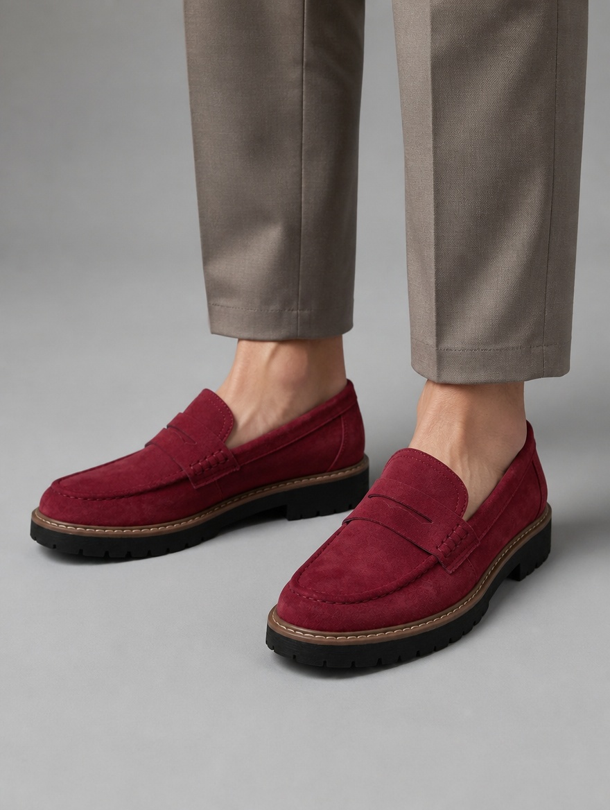 Women’s Classic Comfort Loafers – Leather Look