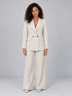 Women’s Tailored Two-Piece Trouser Suit — Beige