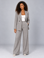 Women’s Tailored Two-Piece Trouser Suit — Grey
