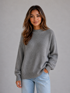 Women’s Oversized Knit Jumper — Grey
