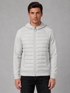 Men's Hooded Quilted Jacket — Grey
