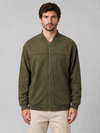 Men's Zip Bomber Jacket – Casual Regular Fit — Green