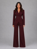 Women’s Tailored Three-Piece Suit — Burgundy