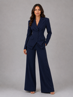 Women’s Tailored Three-Piece Suit — Navy