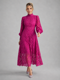 Women’s Lace Midi Dress — Pink