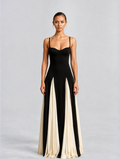 Women’s Maxi Cocktail Dress — Black/White