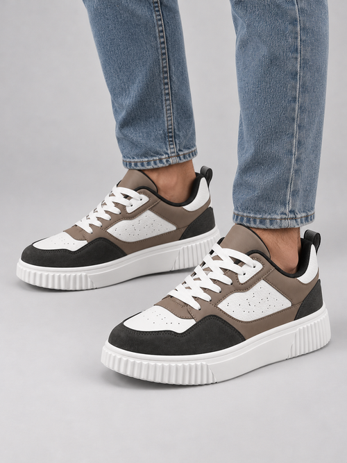 Men’s Chunky Trainers — model-worn studio view