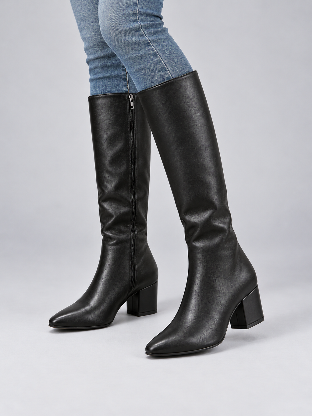 Women’s Knee High Boots — model-worn studio view