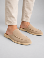 Men's Suede Mule Slip-On Loafers –  Smart Casual Comfort — model-worn studio view
