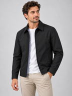 Men’s Lightweight Summer Jacket – Smart Casual Zip Jacket — model-worn studio view