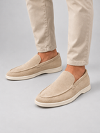 Men’s Suede-Look Slip-On Loafers – Smart Casual Comfort — model-worn studio view
